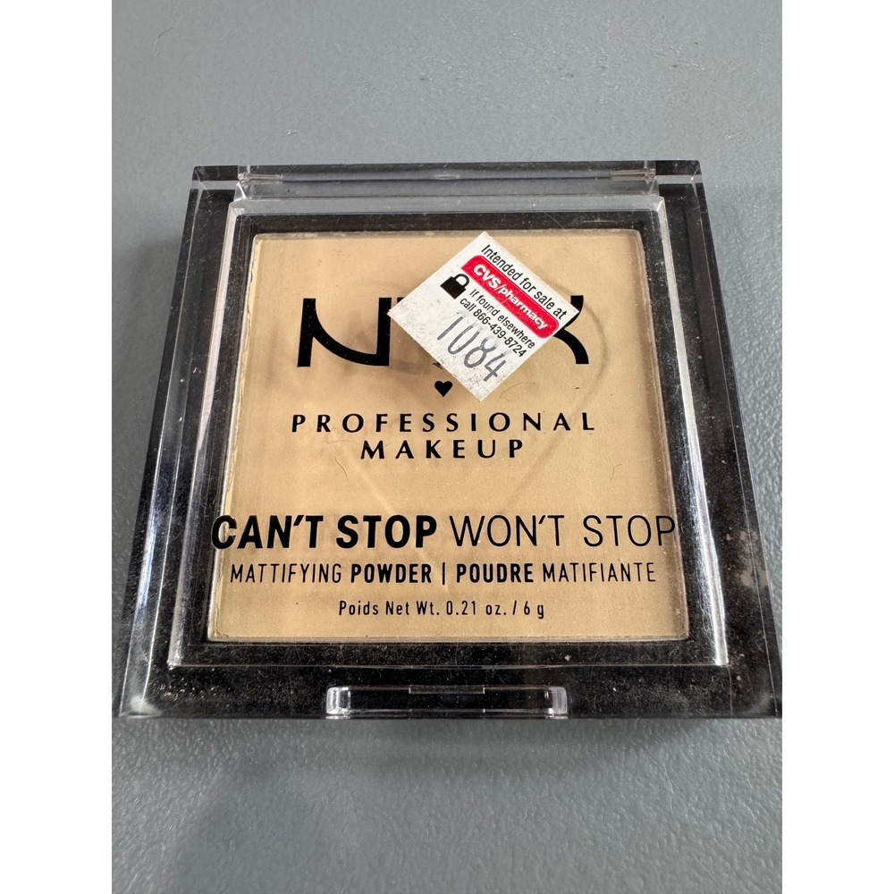 NYX Mattifying Powder Women 0.21oz Fair New Can't Stop Won't Stop CSWSM01 Vegan